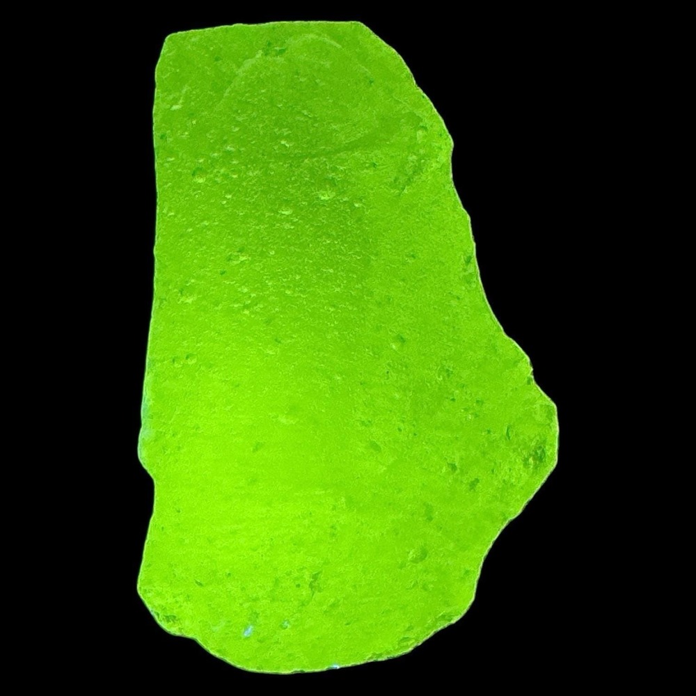 Clear Bubbled Art‎ Glass Cullet Glowing Manganese Slag Glass #6GX32